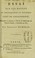 Cover of: Essai sur les moyens de perfectionner et d'©♭tendre l'art de l'anatomiste, pr©♭sent©♭ et soutenu ©  l'Ecole de m©♭decine de Paris le lundi 11 fructidor an XI