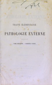 Cover of: Trait©♭ ©♭l©♭mentaire de pathologie externe