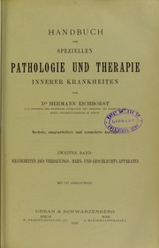 Cover of: Handbuch der speciellen Pathologie und Therapie innerer Krankheiten