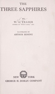Cover of: The three sapphires by William Alexander Fraser