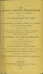 Cover of: New London surgical pocket-book | John Abernethy
