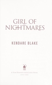 Cover of: Girl of nightmares
