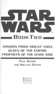 Cover of: Star Wars: Jedi Prince: Book Two: Mission from Mount Yoda: Queen of the Empire: Prophets of the Dark Side