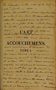 L'art des accouchemens by Baudelocque, Jean Louis, 1745-1810