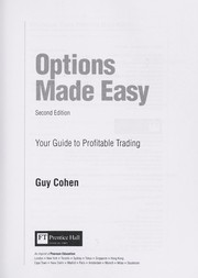 Cover of: Options made easy by Guy Cohen