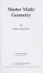Cover of: Master math: geometry