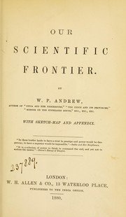 Cover of: Our scientific frontier.