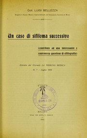 Un caso di sifiloma successivo by Luigi Bellezza