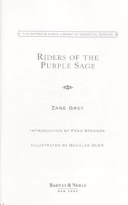 Riders of the purple sage by Zane Grey