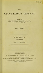 Cover of: The natural history of monkeys by Sir William Jardine