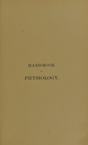 Cover of: Handbook of physiology