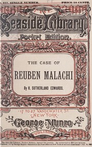 Cover of: The case of Reuben Malachi