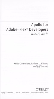 Cover of: Apollo for Adobe Flex Developers: Pocket Guide