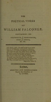 Cover of: The Poetical Works of William Falconer