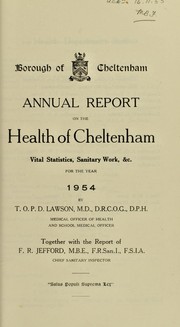 Cover of: [Report 1954]