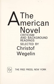 Cover of: The American novel; criticism and background readings by 