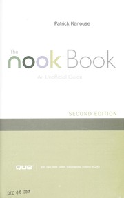 Cover of: The NOOK book: an unofficial guide