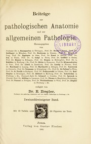 Cover of: Beitr©Þge zur pathologischen Anatomie und zur allgemeinen Pathologie