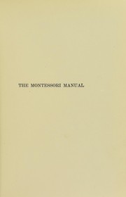 Cover of: The Montessori manual by Dorothy Canfield Fisher