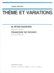 Cover of: Thème et variations