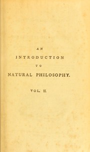 Cover of: An introduction to natural philosophy