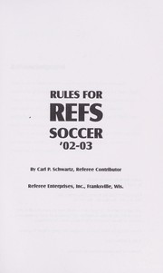 Cover of: Rules for refs : soccer '02-03 by 