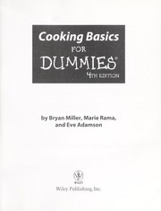 Cover of: Cooking basics for dummies by Bryan Miller