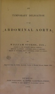 Cover of: On temporary deligation of the abdominal aorta