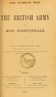 Cover of: The Crimean War: the British Army and Miss Nightingale