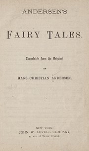 Cover of: Andersen's fairy tales by Hans Christian Andersen