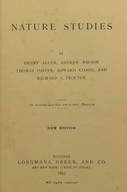 Cover of: Nature studies by Grant Allen