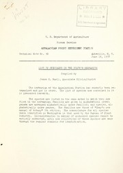 Cover of: List of specimens in the station herbarium by Jesse H. Buell