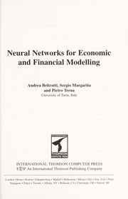 Cover of: Neural networks for economic and financial modelling by Andrea Beltratti