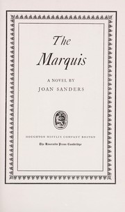 Cover of: The marquis, a novel