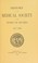 Cover of: History of the Medical Society of the District of Columbia
