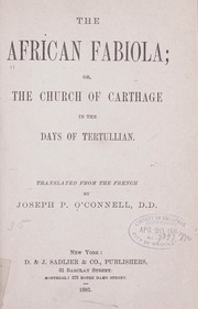 The African Fabiola by Joseph P. O'Connell