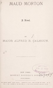 Cover of: Maud Morton: A novel