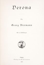 Cover of: Verona by Biermann, Georg