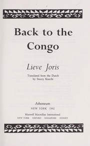 Cover of: Back to the Congo