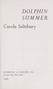 Cover of: Dolphin summer by Carola Salisbury