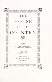 Cover of: The house in the country