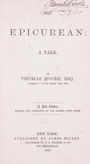 Cover of: The Epicurean | Thomas Moore