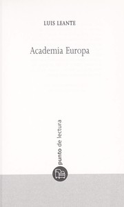 Academia Europa by Luis Leante