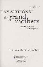 Cover of: Day-votions for grandmothers by Rebecca Jordan
