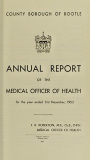 Cover of: [Report 1953]