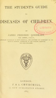 Cover of: The student's guide to diseases of children