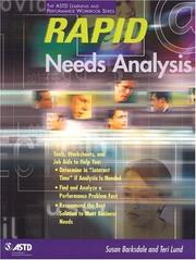 Rapid needs analysis by Susan Barksdale