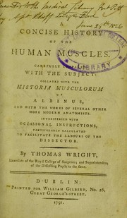 Cover of: A concise history of the human muscles | Thomas Wright