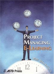 Cover of: Project Managing E-Learning (ASTD E-Learning Series)