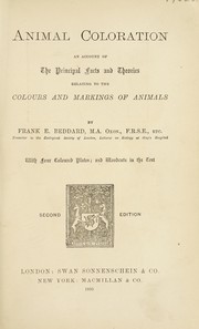 Cover of: Animal coloration by Frank E. Beddard